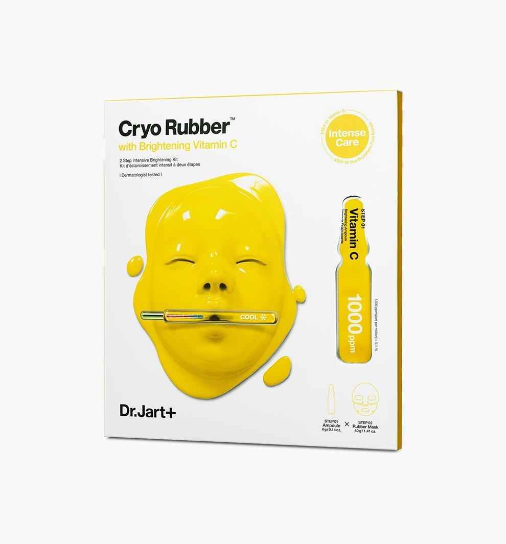 Dr.Jart+ Cryo Rubber Mask with Brightening Vitamin C - Two-Step Cooling Treatment for Radiant, Healthy Skin