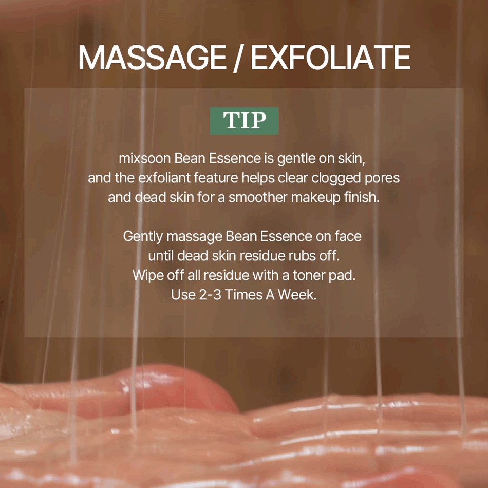Mixsoon Bean Essence 50ml - Hydrating and Exfoliating Skin Essence with Fermented Bean and Natural Antioxidants