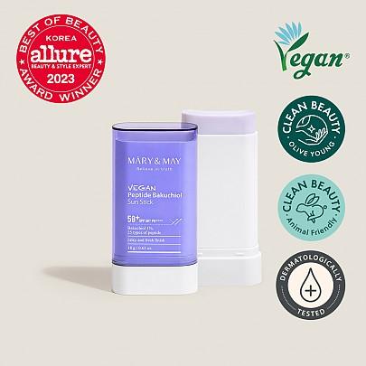 Mary & May Vegan Peptide Bakuchiol Sun Stick SPF50+ PA++++ 18g