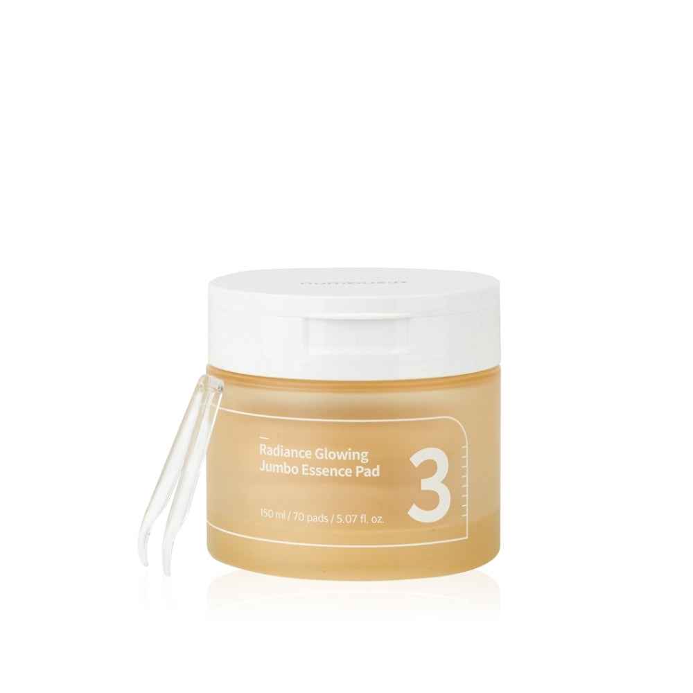 Numbuzin No.3 Radiance Glowing Jumbo Essence Pads, 70 Pads, 150ml