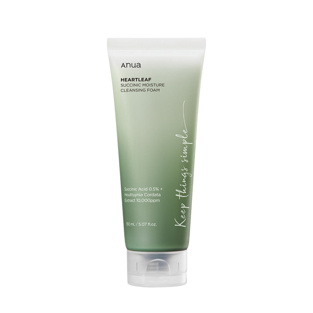 [Anua] HEARTLEAF SUCCINIC MOISTURE CLEANSING FOAM 150ml Gotta Glow