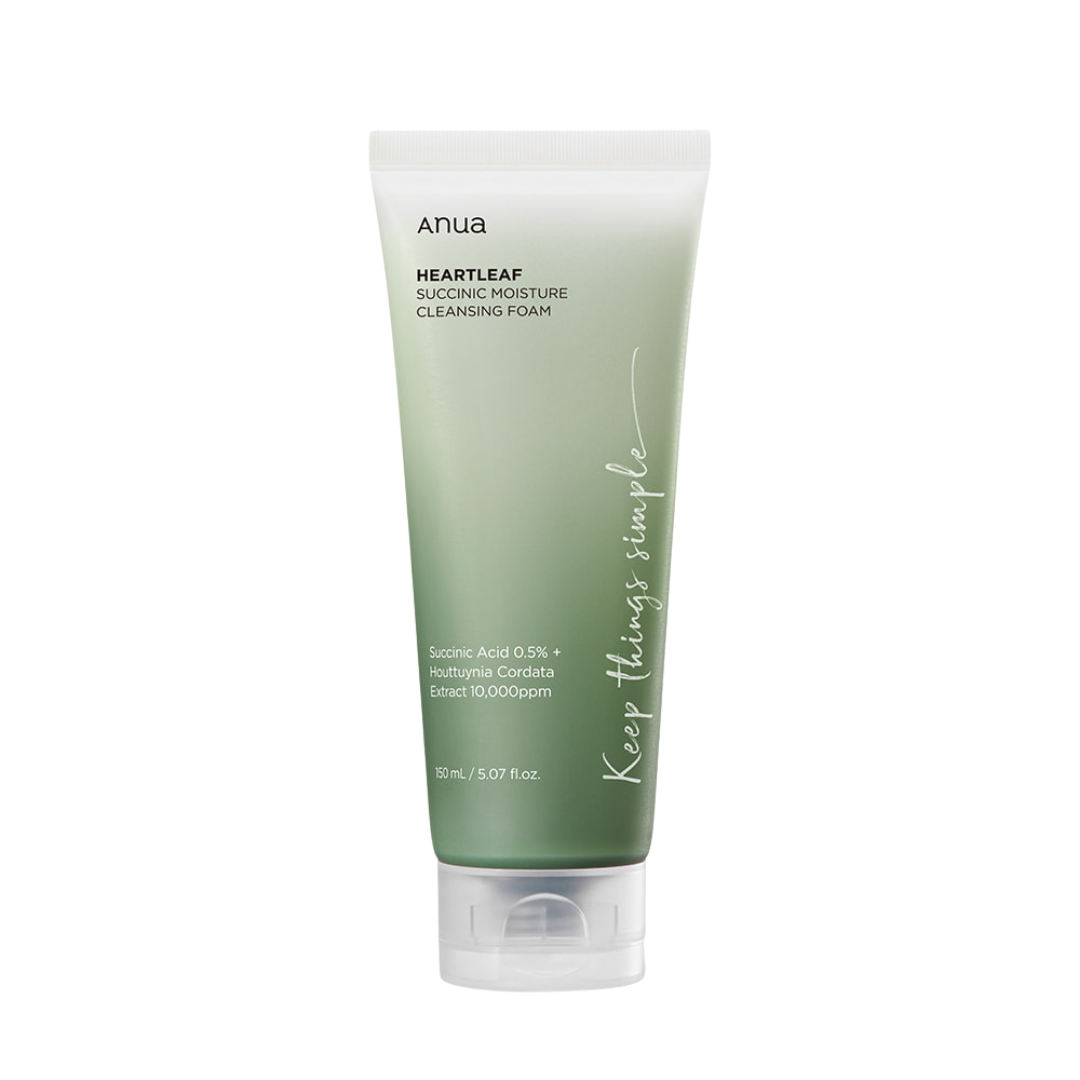 [Anua] HEARTLEAF SUCCINIC MOISTURE CLEANSING FOAM 150ml Gotta Glow