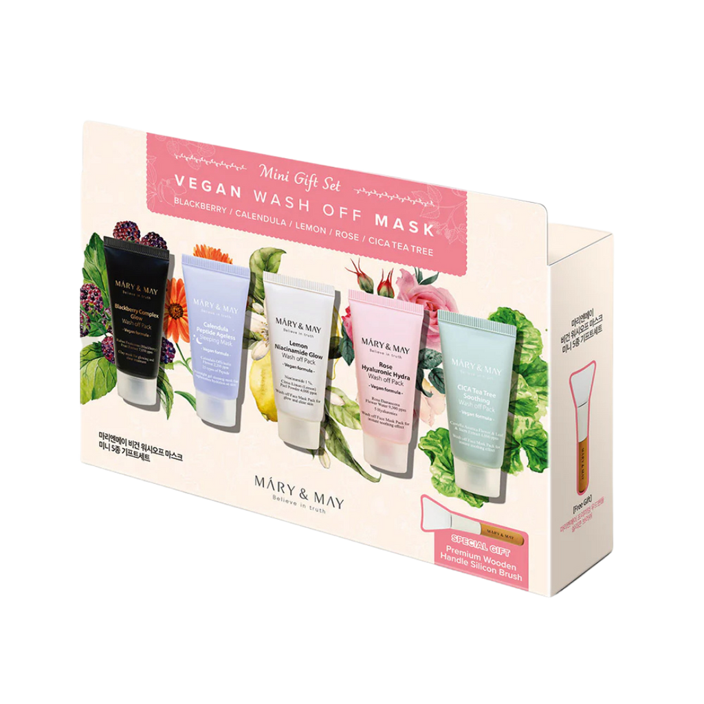 Mary & May Vegan Wash-Off Mask Mini Gift Set (30g x 5)
