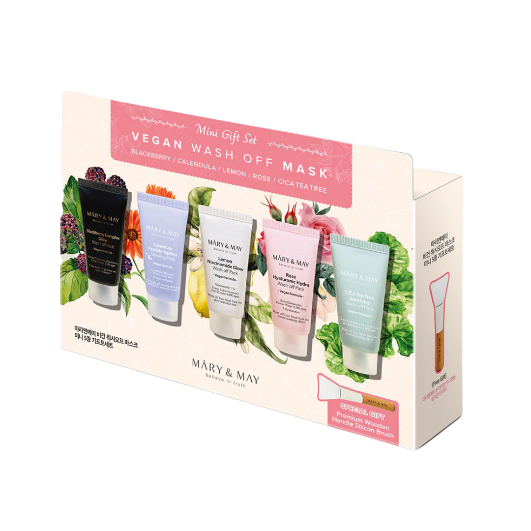 Mary & May Vegan Wash-Off Mask Mini Gift Set (30g x 5)