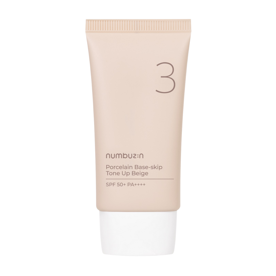 Numbuzin No.3 Porcelain Base Tone-Up Cream Beige 50ml SPF 50+ PA++++