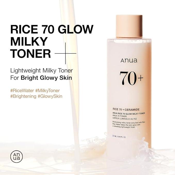 [Anua] RICE 70 GLOW MILKY TONER 250ml Gotta Glow