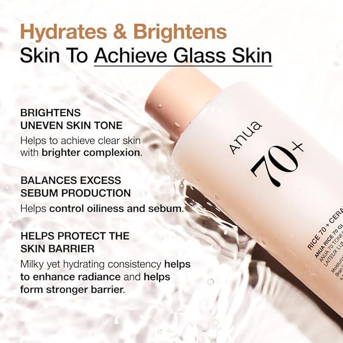 [Anua] RICE 70 GLOW MILKY TONER 250ml Gotta Glow