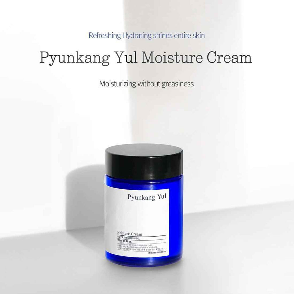 Pyunkang Yul Moisture Cream 100ml - Soothing Hydration with Coptis Root Extract, Shea Butter, and Jojoba Seed Oil
