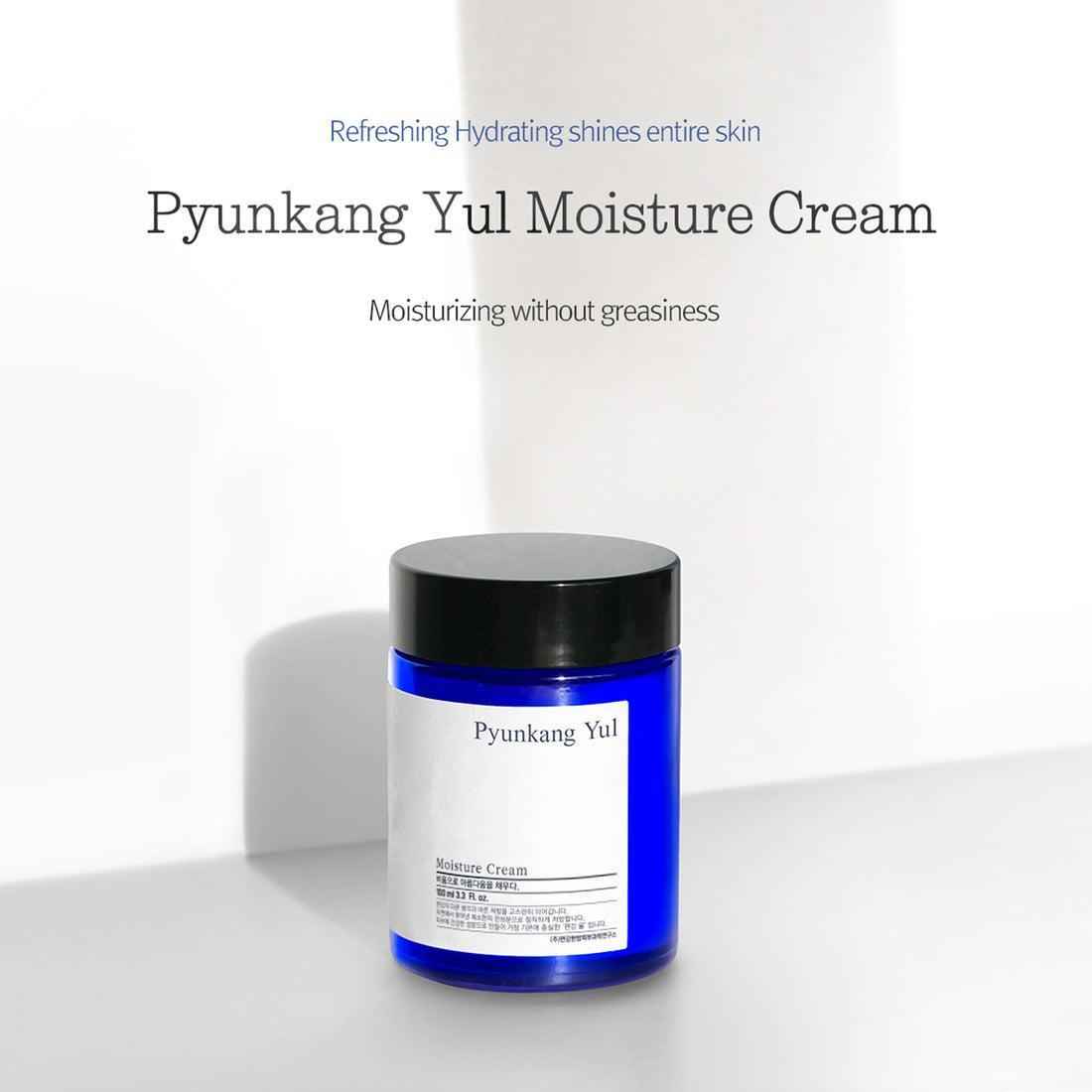 Pyunkang Yul Moisture Cream 100ml - Soothing Hydration with Coptis Root Extract, Shea Butter, and Jojoba Seed Oil