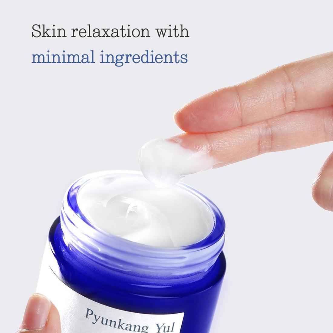 Pyunkang Yul Moisture Cream 100ml - Soothing Hydration with Coptis Root Extract, Shea Butter, and Jojoba Seed Oil