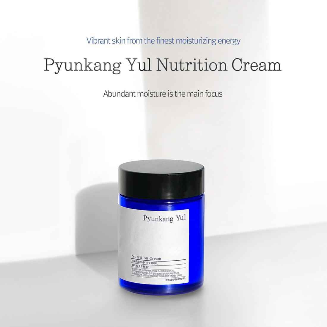Pyunkang Yul Nutrition Cream 100ml – Deep Nourishing Moisturizer with Astragalus Root Extract, Shea Butter, Macadamia Seed Oil, and Hyaluronic Acid for Hydrated, Balanced Skin