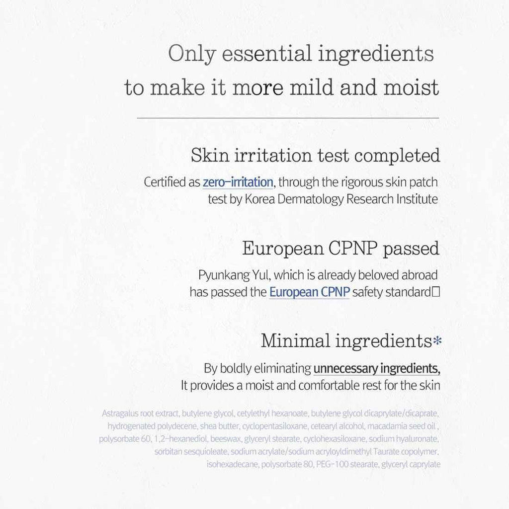 Pyunkang Yul Nutrition Cream 100ml – Deep Nourishing Moisturizer with Astragalus Root Extract, Shea Butter, Macadamia Seed Oil, and Hyaluronic Acid for Hydrated, Balanced Skin
