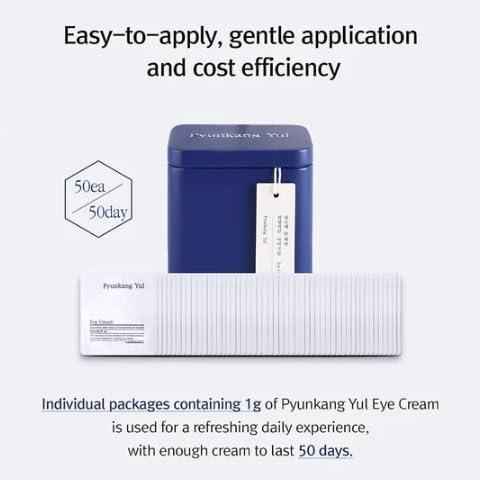 Pyunkang Yul Eye Cream 1ml x 50 Sachets – Intensive Hydration and Wrinkle Care