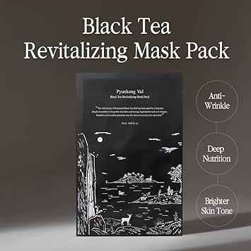 Pyunkang Yul Black Tea Revitalizing Mask Pack 25ml - Set of 10 Sheets