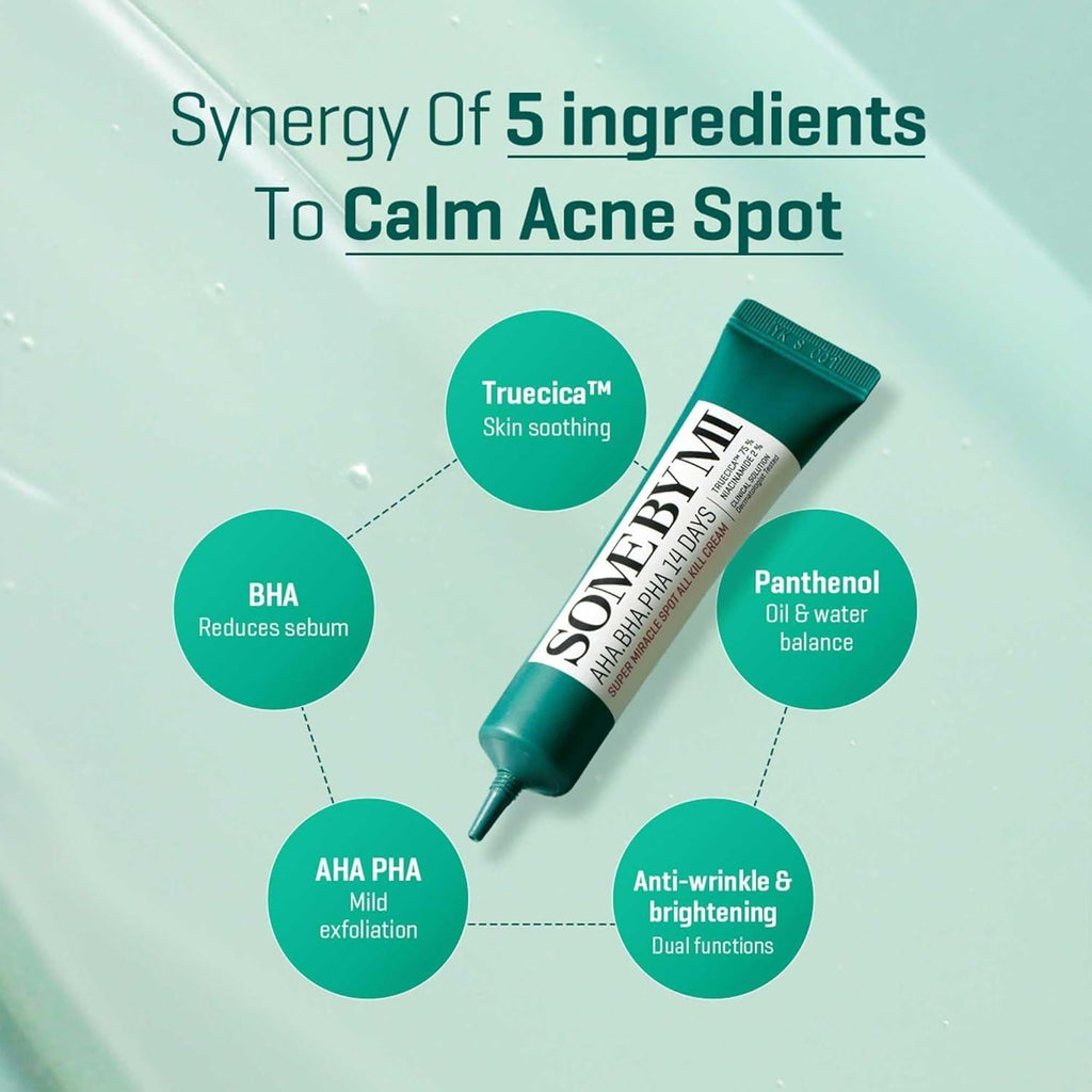 [SomeByMi] AHA-BHA-PHA SUPER MIRACLE SPOT ALL KILL CREAM 30ml Gotta Glow