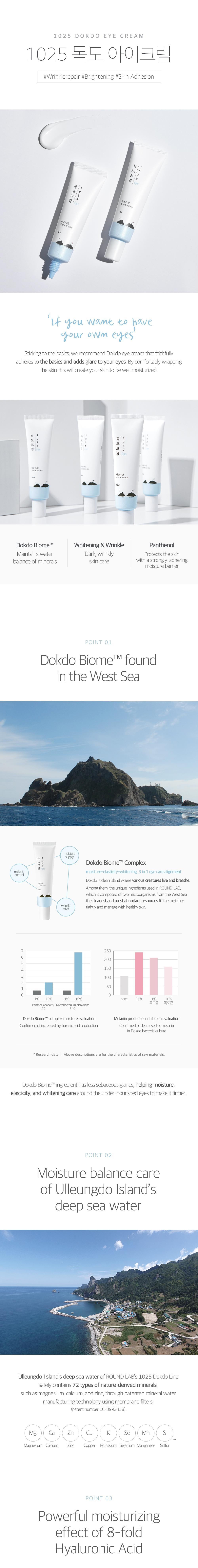 Roundlab 1025 Dokdo Eye Cream 30ml