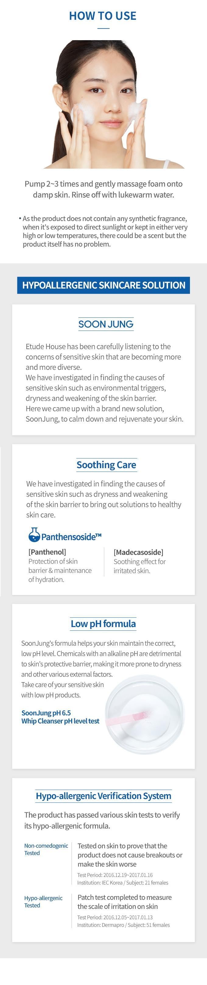 [EtudeHouse] SoonJung pH 6.5 Whip Cleanser 250ml Gotta Glow