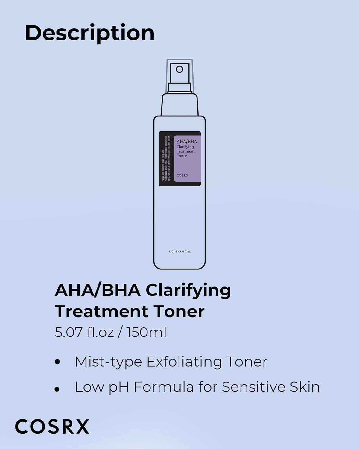 Cosrx AHA/BHA Clarifying Treatment Toner 150ml