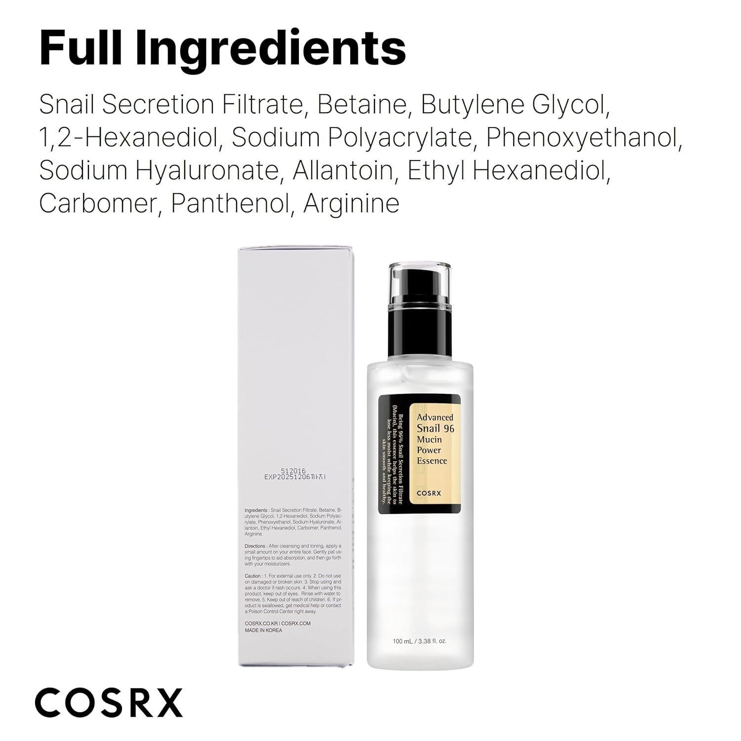 [Cosrx] Advanced Snail 96 Mucin Power Essence 100ml Gotta Glow