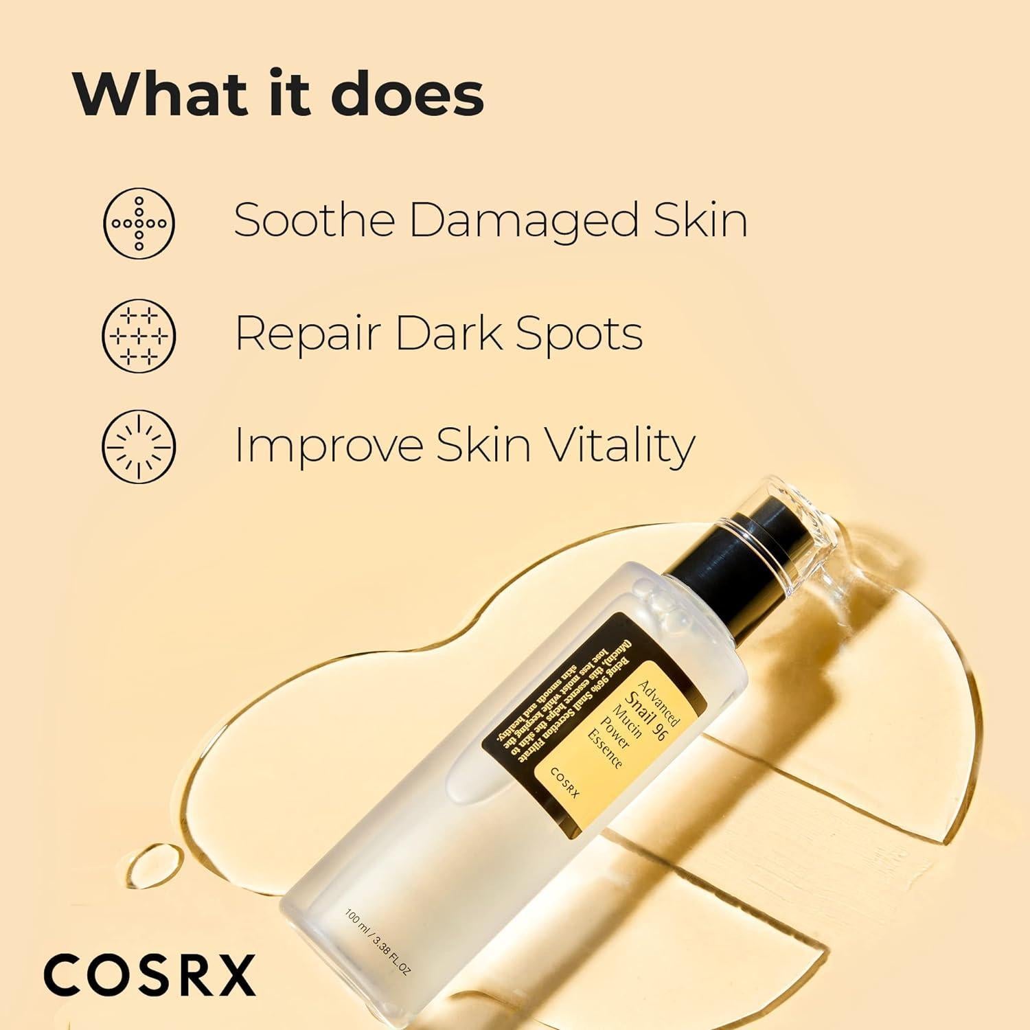 [Cosrx] Advanced Snail 96 Mucin Power Essence 100ml Gotta Glow
