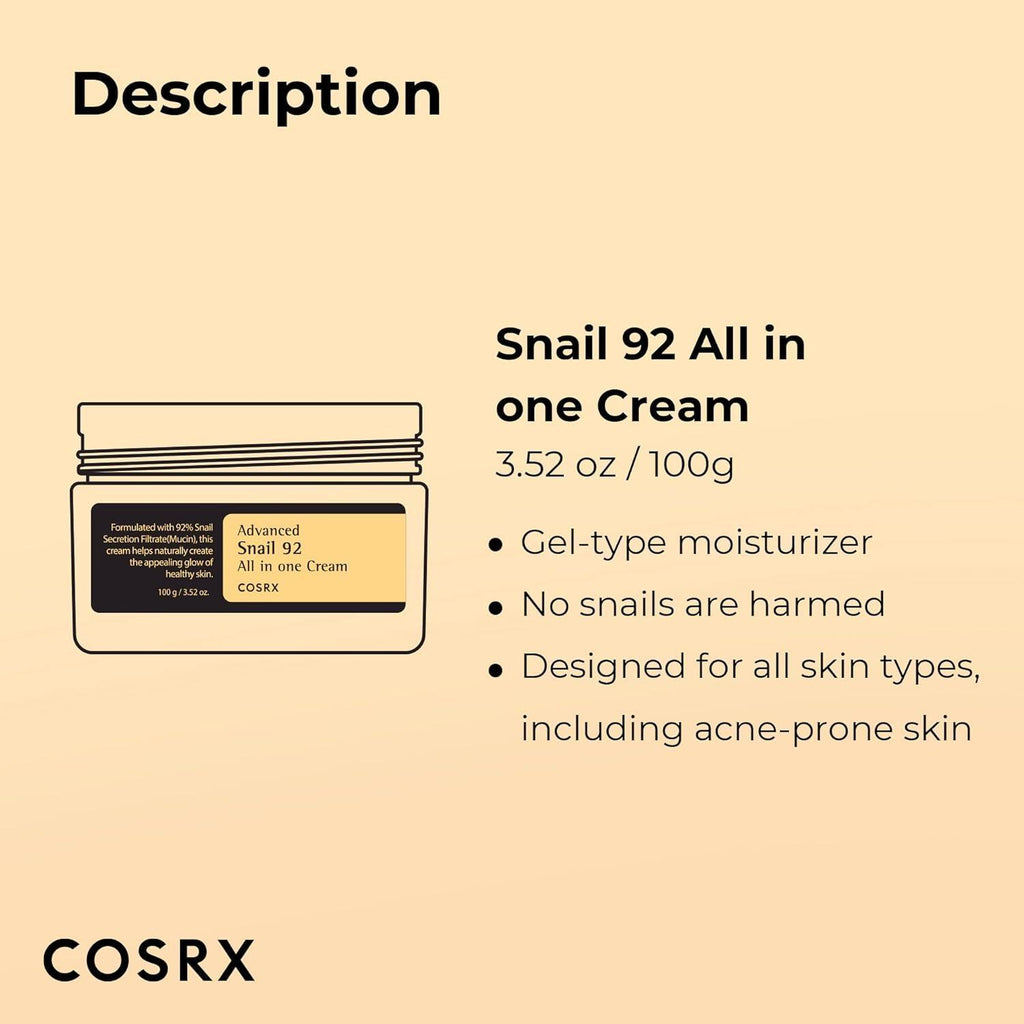 Cosrx Advanced Snail 92 All-in-One Cream 100ml