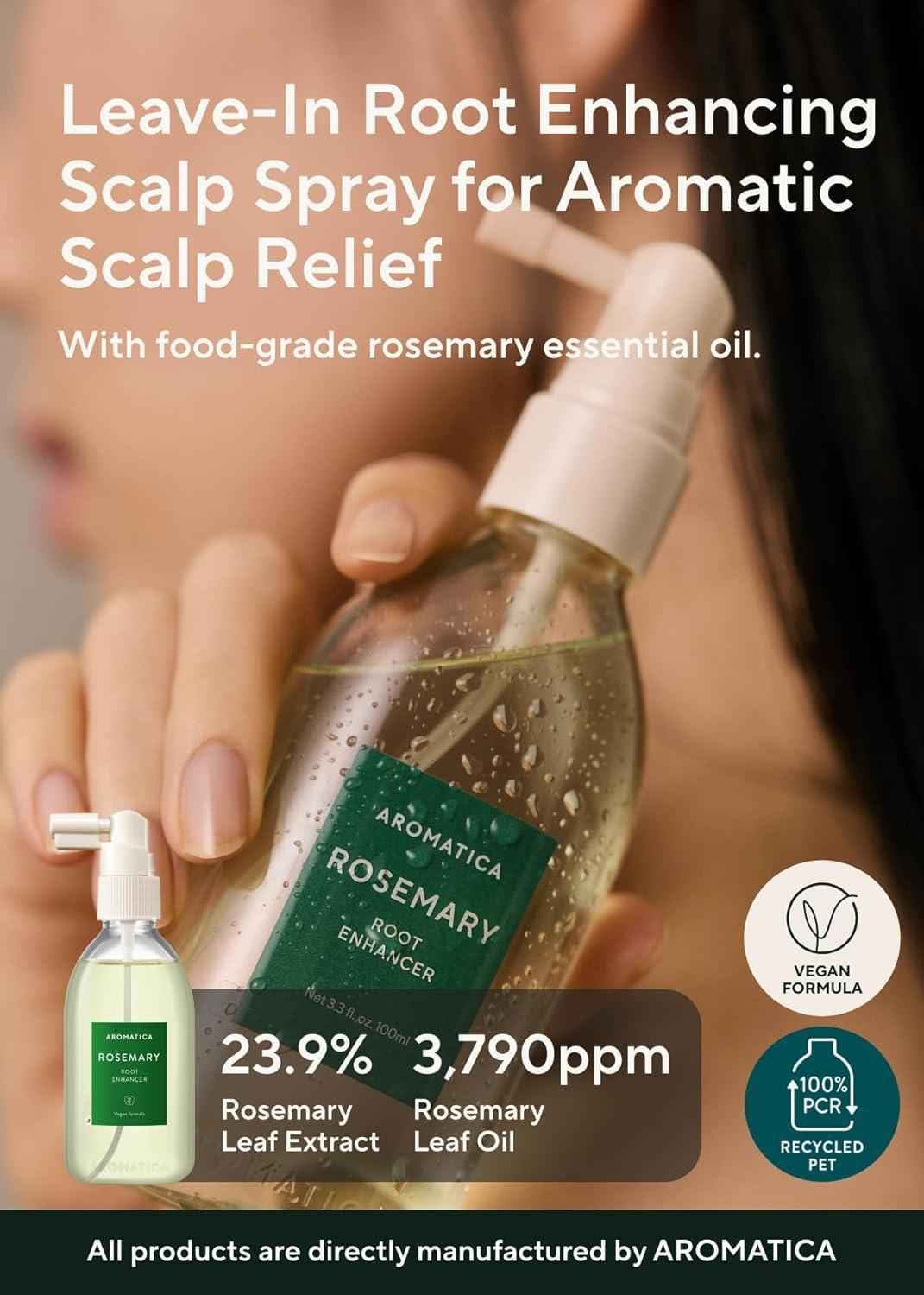 Aromatica Rosemary Root Enhancer Scalp Tonic Spray 100mL