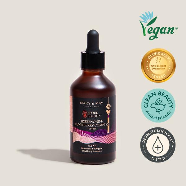 Mary & May Idebenone + Blackberry Complex Serum 80ml + Rice Niacin 10% Triple Vitamin Serum 80ml + Retinol 0.1% Bakuchiol Cica Serum 80ml