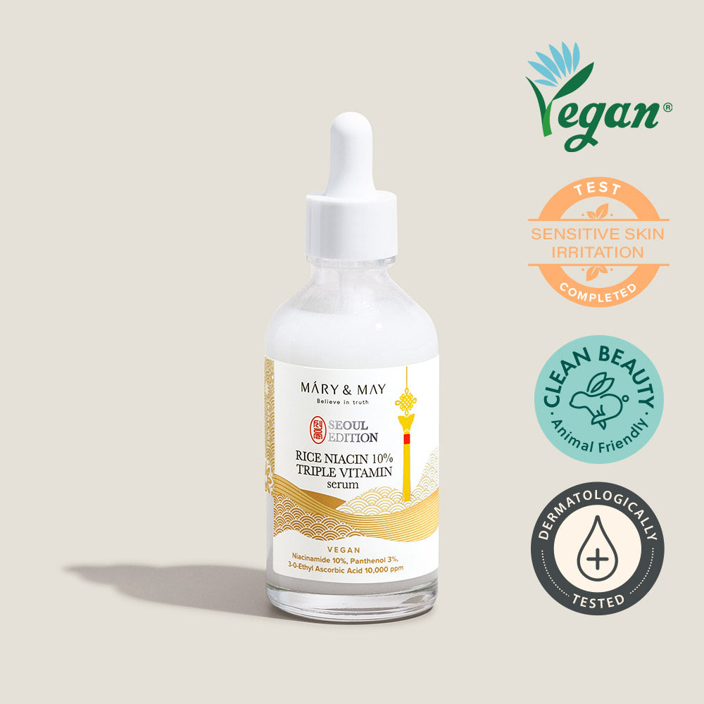 Mary & May Idebenone + Blackberry Complex Serum 80ml + Mary & May Rice Niacin 10% Triple Vitamin Serum 80ml + Mary & May Retinol 0.1% Bakuchiol Cica Serum 80ml