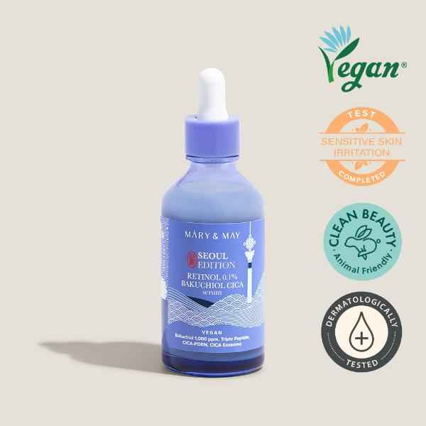 Mary & May Idebenone + Blackberry Complex Serum 80ml + Rice Niacin 10% Triple Vitamin Serum 80ml + Retinol 0.1% Bakuchiol Cica Serum 80ml
