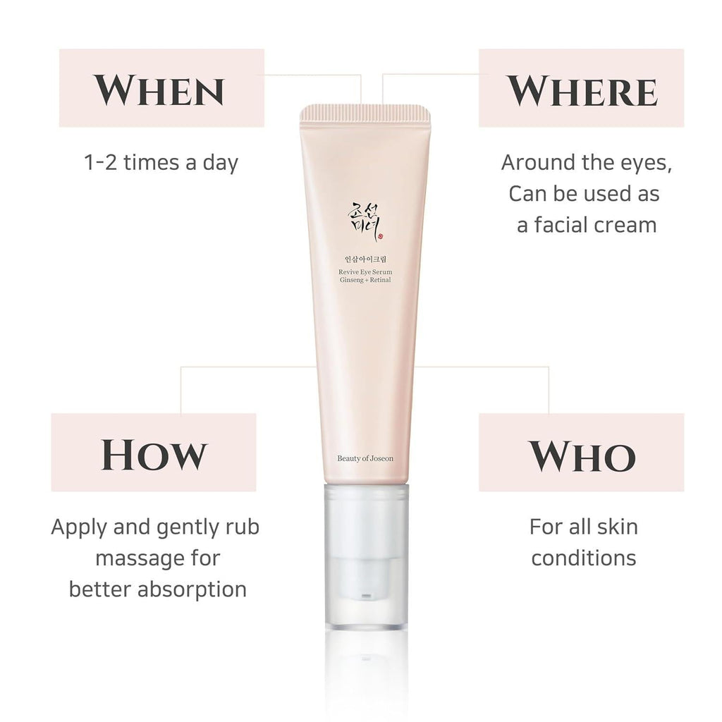 [BeautyOfJoseon] Revive Eye Serum : Ginseng + Retinal 30ml Gotta Glow