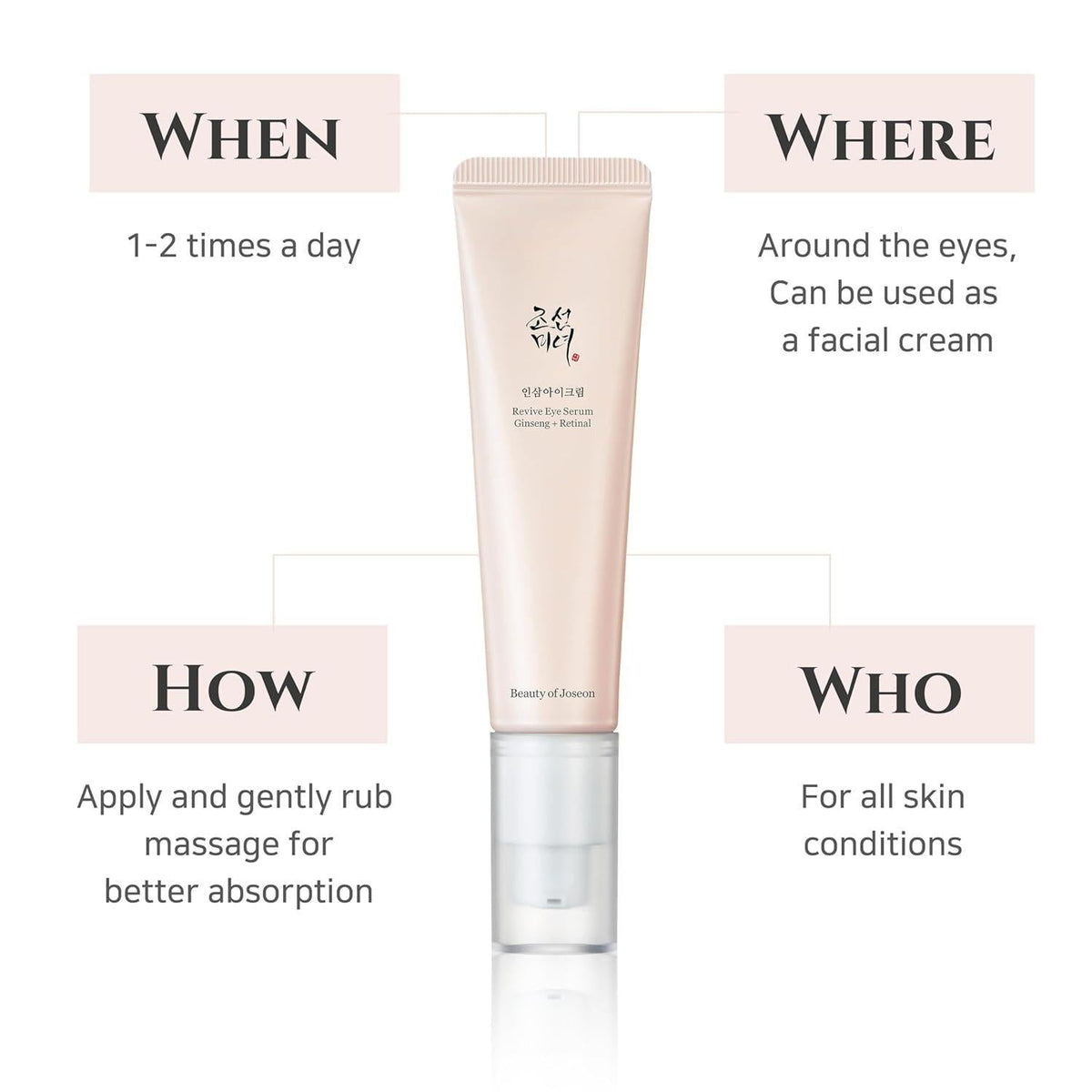 [BeautyOfJoseon] Revive Eye Serum : Ginseng + Retinal 30ml Gotta Glow