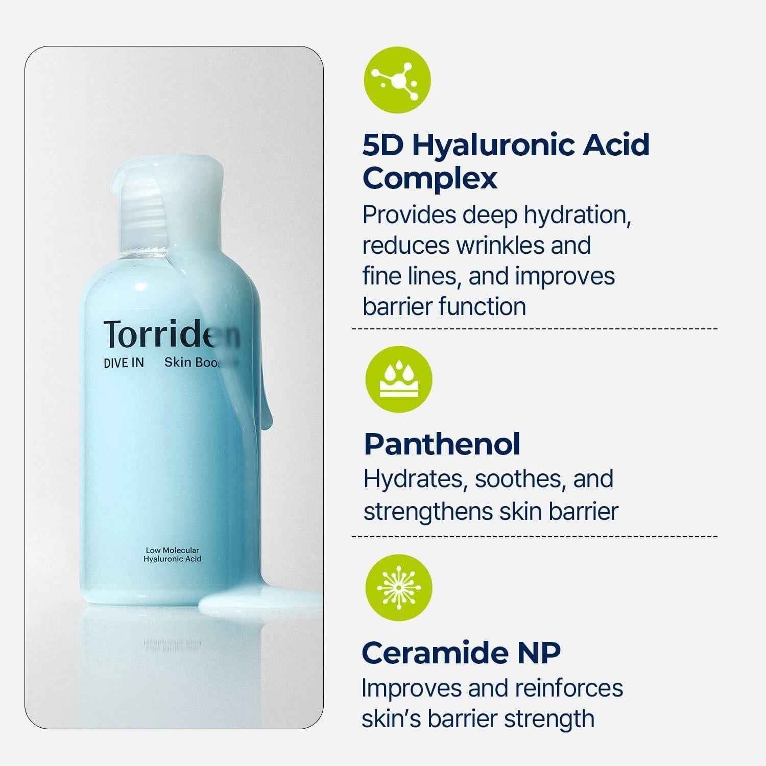 Torriden DIVE IN Low Molecular Weight Hyaluronic Acid Skin Booster 200ml