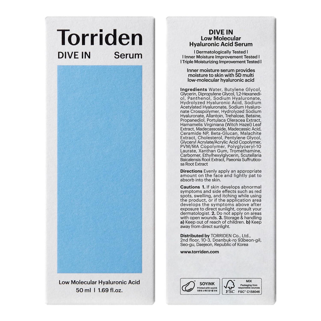 [Torriden] DIVE IN Low Molecular Hyaluronic Acid Serum 50ml Gotta Glow
