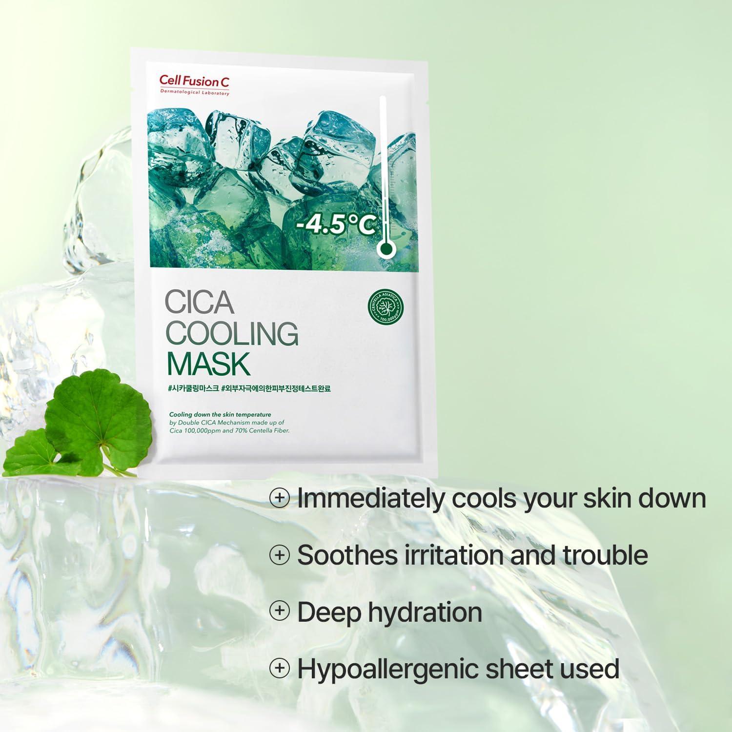CellFusionC Cica Cooling Mask - 5 Sheets