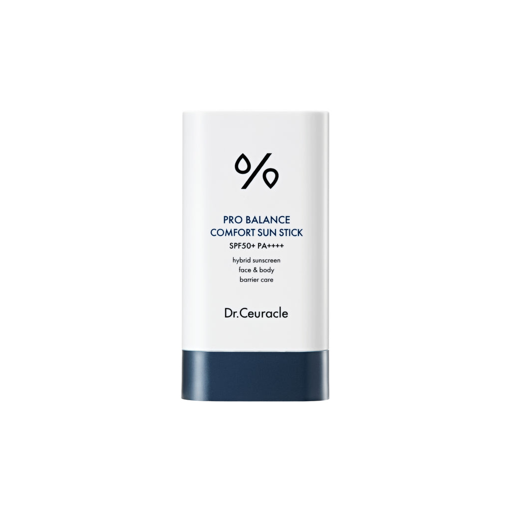 Dr. Ceuracle Pro Balance Comfort Sun Stick 18g – Portable Hydrating Sunscreen with 9-Probiotics Complex and Cooling Effect