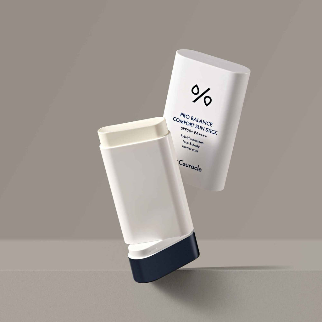 Dr. Ceuracle Pro Balance Comfort Sun Stick 18g – Portable Hydrating Sunscreen with 9-Probiotics Complex and Cooling Effect