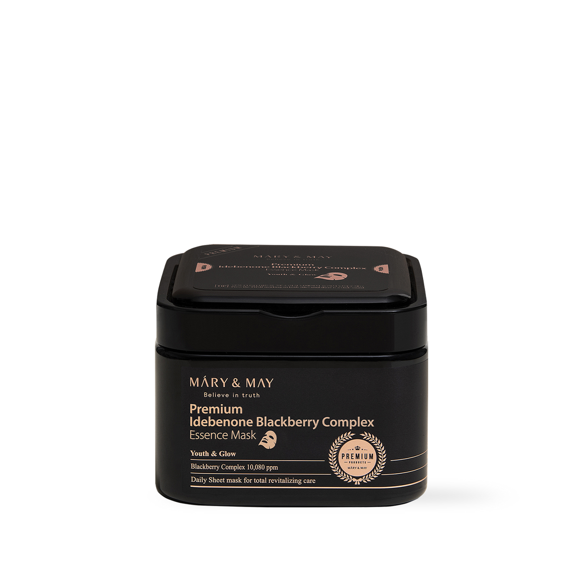 Mary & May Premium Idebenone Blackberry Complex Essence Mask 20EA/250g