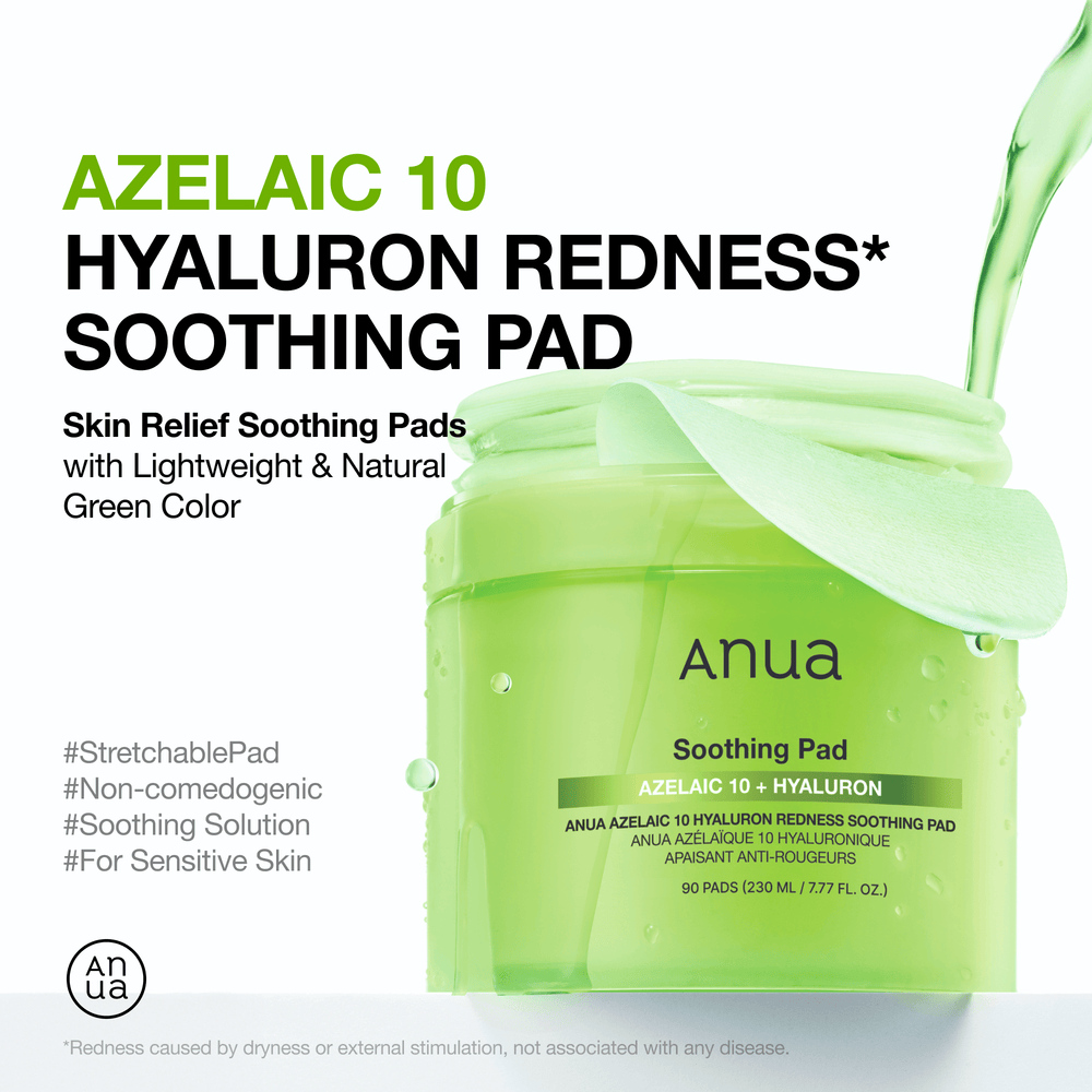 [Anua] Azelaic 10 Hyaluron Redness Soothing Pad 230ml 90ea Gotta Glow