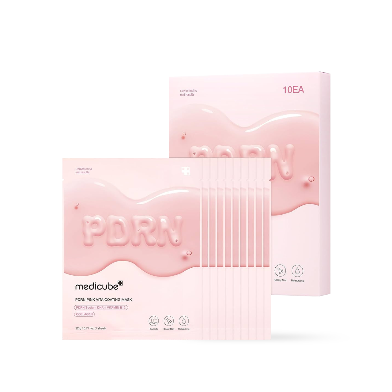 Medicube PDRN Pink Vita Coating Mask - 10 Sheets