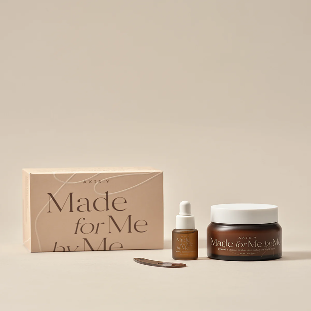 AXIS-Y Biome Recharging Night Renewal Set – Night Balm and 10% Panthenol Supporting Concentrate for Skin Barrier Repair and Anti-Aging