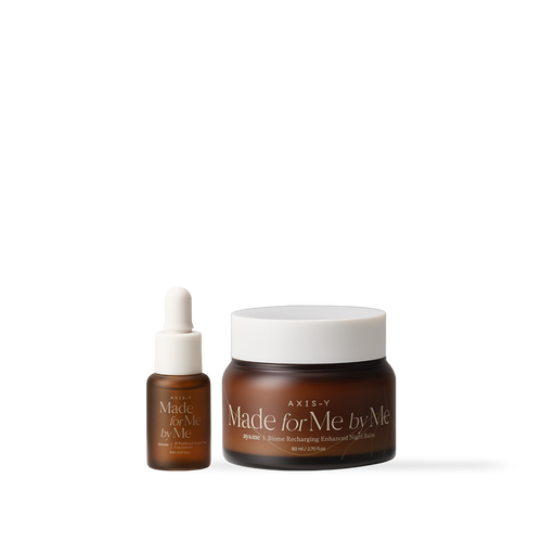 AXIS-Y Biome Recharging Night Renewal Set – Night Balm and 10% Panthenol Supporting Concentrate for Skin Barrier Repair and Anti-Aging