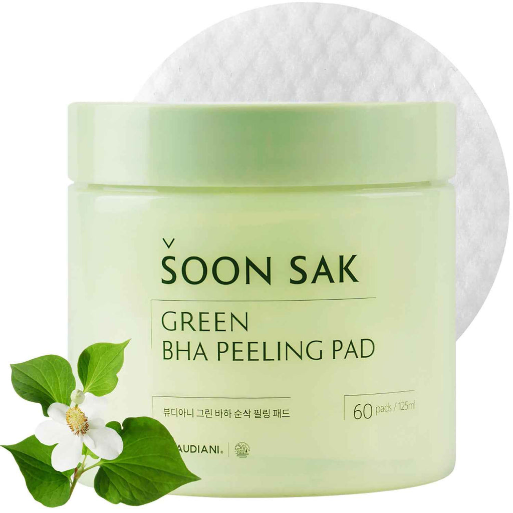 Beaudiani Green BHA Soon Sak Peeling Pads 60 Count