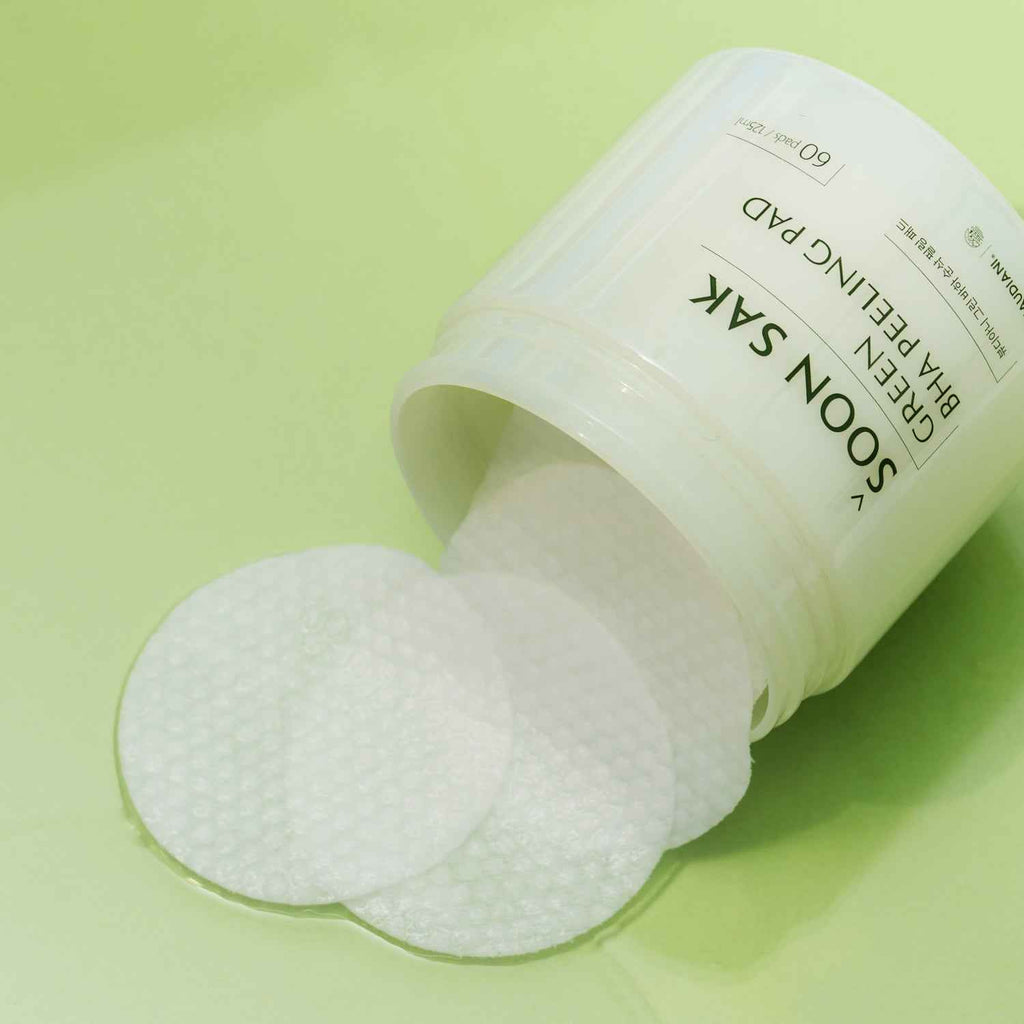 Beaudiani Green BHA Soon Sak Peeling Pads 60 Count