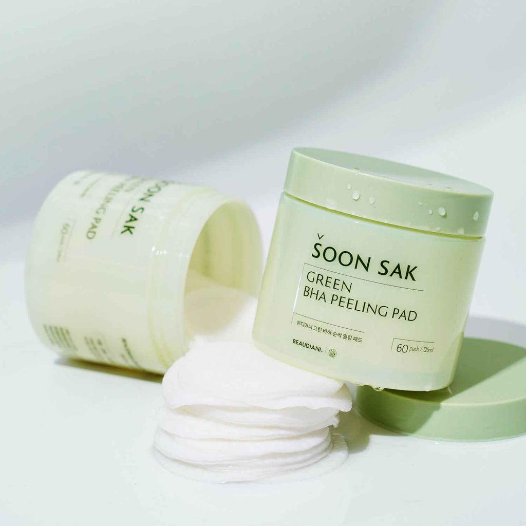 Beaudiani Green BHA Soon Sak Peeling Pads 60 Count