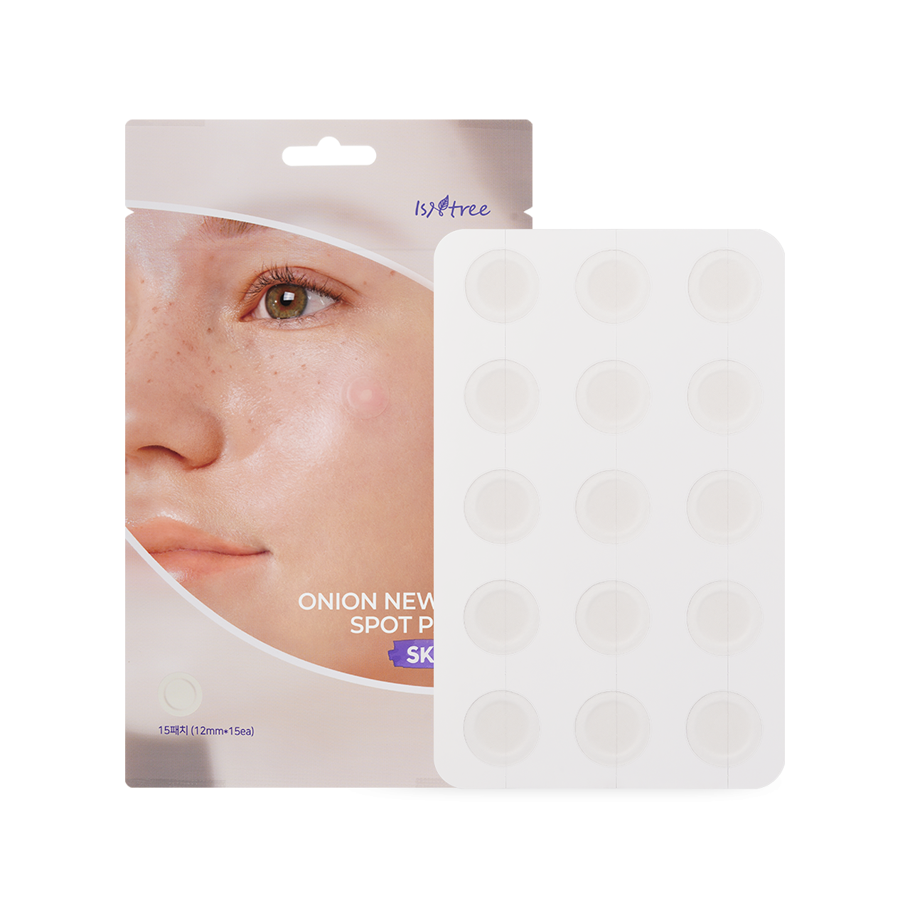 Isntree Onion Newpair Spot Patch Skin Fit, 15 Patches