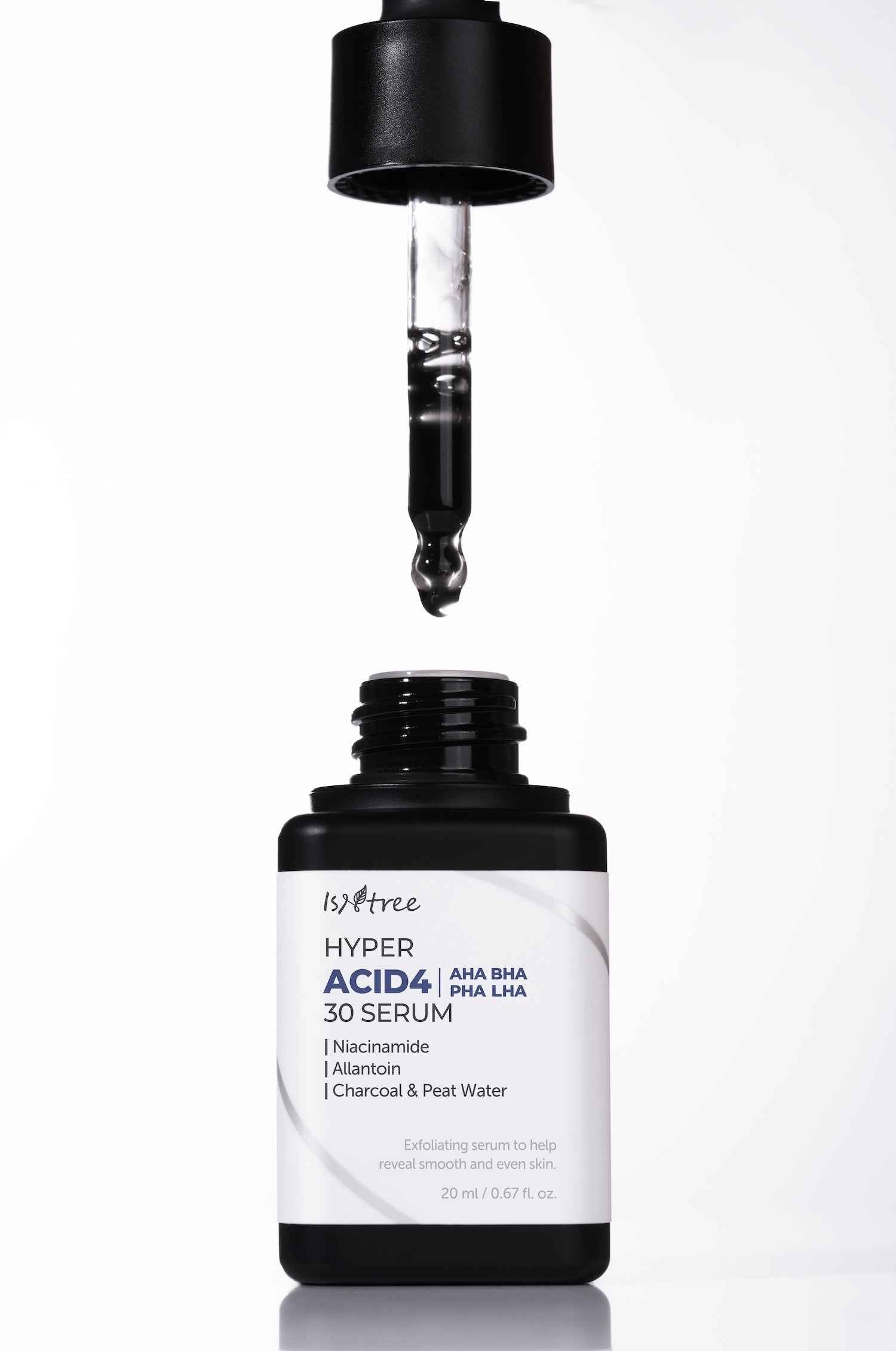 Isntree Hyper Acid4 AHA BHA PHA LHA 30% Exfoliating Serum 20ml