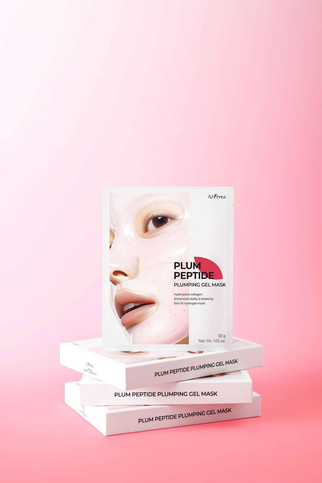 Isntree Plum Peptide Plumping Gel Mask 30g Pack of 4