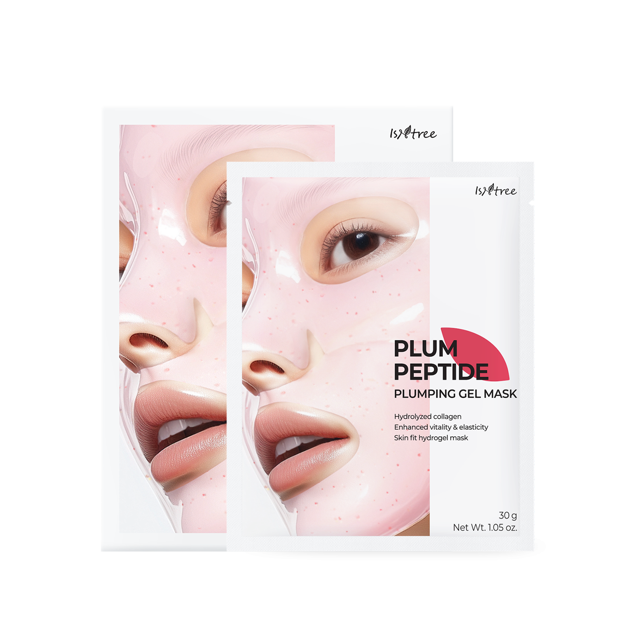 Isntree Plum Peptide Plumping Gel Mask 30g Pack of 4