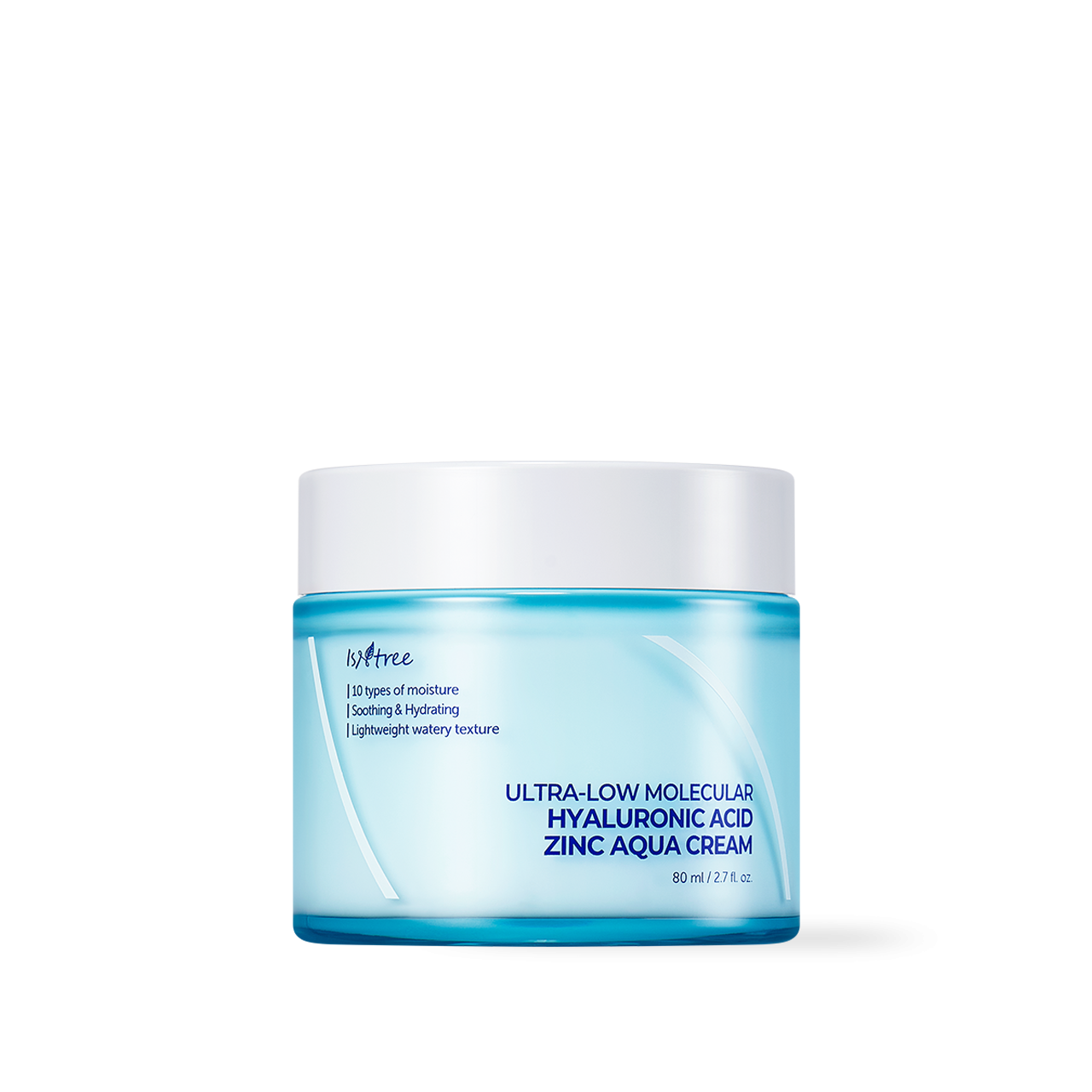 Isntree Ultra-Low Molecular Weight Hyaluronic Acid Zinc Aqua Cream 80ml