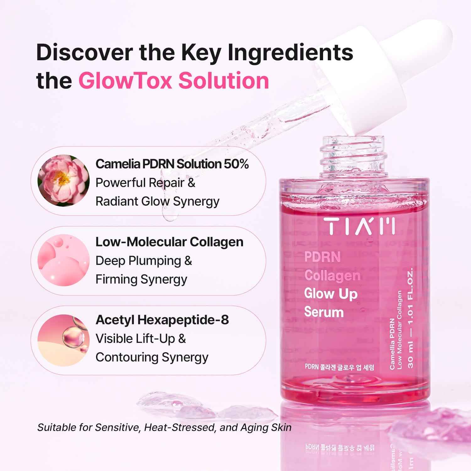 Tiam PDRN Collagen Glow Up Serum 30ml